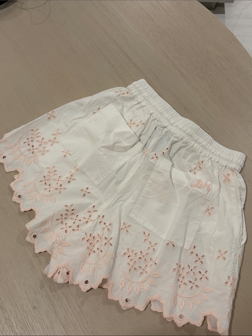 Damson Madder Lana Blouse & Short SET White Broderie Tie Cotton Cottage Boho 6 - Picture 8 of 12